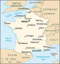 Map of France
