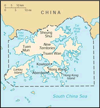 Map of Hong Kong