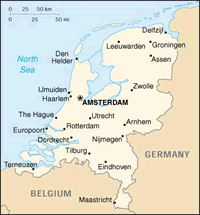 Map of the Netherlands