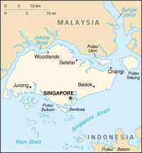 Map of Singapore