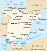 Map of Spain