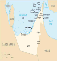 Map of UAE